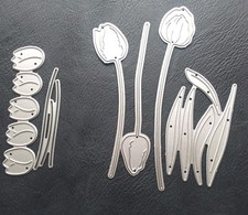 TULIP Die Sets Large & Small  4pc set USED