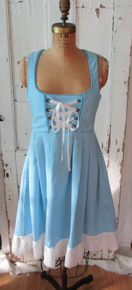 Alice In Wonderland Alice Blue Dress Cosplay Halloween Costume Fancy Dress M/34 - Image 4 of 4