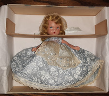 Vintage Nancy Ann Storybook Doll Bisque 154 Curly Locks 7.13 Box