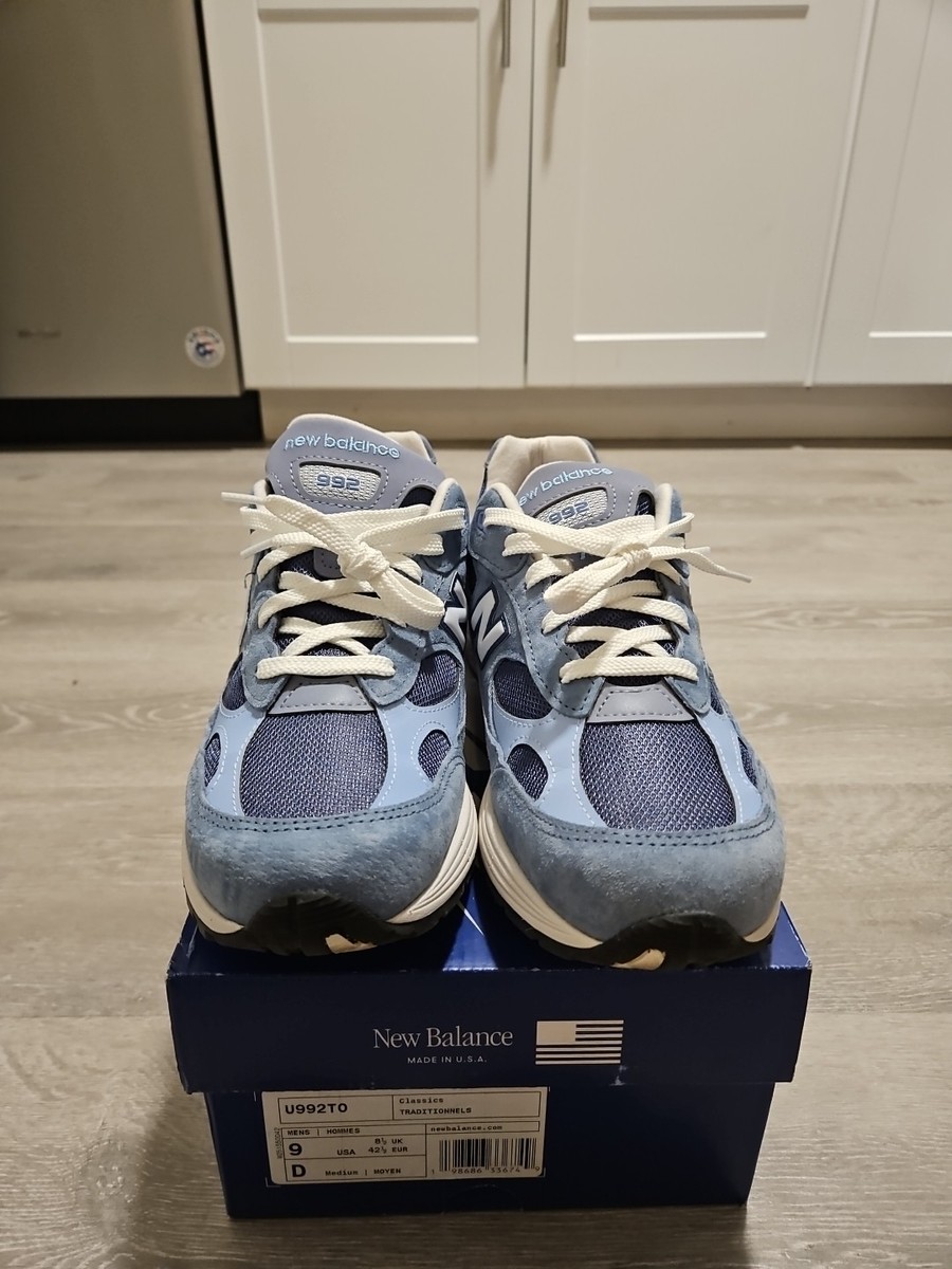 New Balance 992 Made In USA Dusk Shower Mens Shoes Size 9 KITH 990