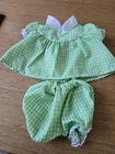 New ListingVintage Cabbage Patch Kid 1980s  coleco hrf green gingham dress set outfit