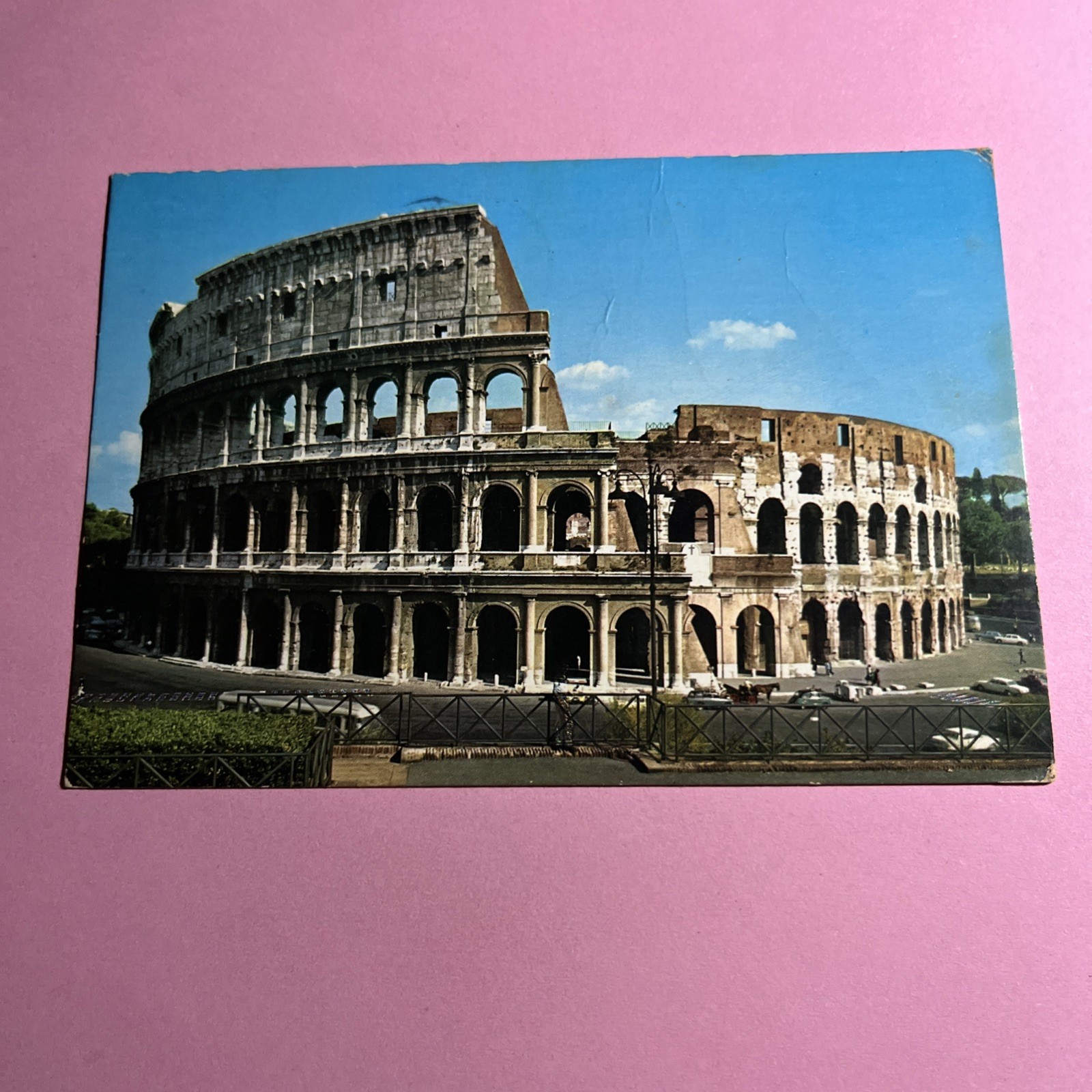 CARTOLINA A COLORI COLLEZIONE - ROMA IL COLOSSEO - VIAGGIATA - ANSICHTSKARTE