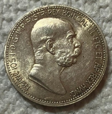 1908 AUSTRIA - CORONA - FRANZ JOSEPH I - 60 YRS. REIGN - UNC SILVER - BEAUTY!
