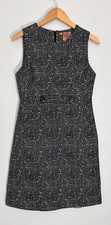 Tory Burch Sleeveless Shift Dress Silk Blend Size 6 Textured Office Preppy