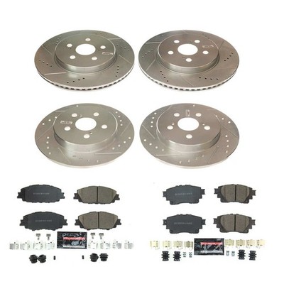 Power Stop for 2019 Toyota Corolla Front & Rear Z23 Evolution Sport Brake Kit