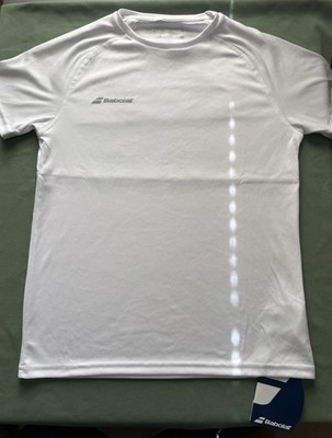 Babolat Play Crew Tee Quick-Drying 100% Polyester Tennis Performance Mens Med