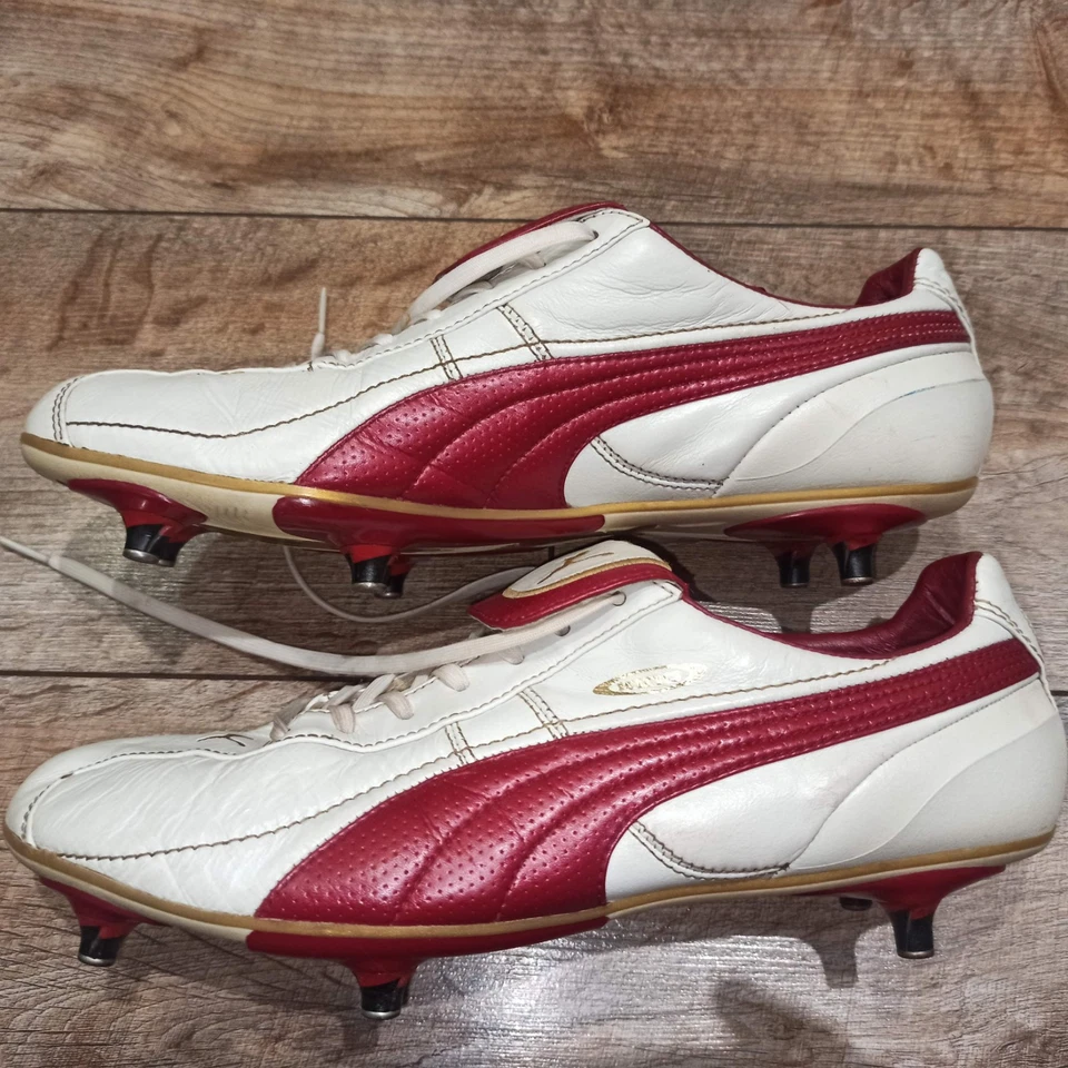 Puma King XL SG 2008 Soccer Cleats Football Boots 101586 04 white / red Size 11 - Image 3 of 4