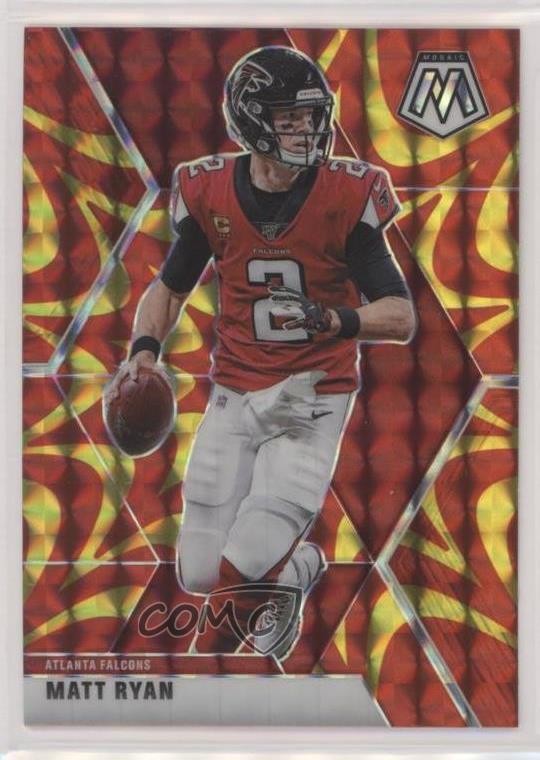 2020 Panini Mosaic Reactive Gold Mosaic Prizm Matt Ryan #14 0nr3