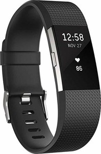 Complete Fitbit Charge 2 Stainless Steel Tracker Black Band Small Works Perfect