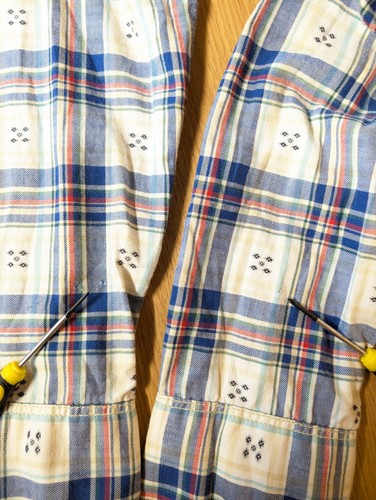 Mens Check Plaid Shirt HILFIGER DENIM Long Sleeve Shirt LARGE - Picture 9 of 11