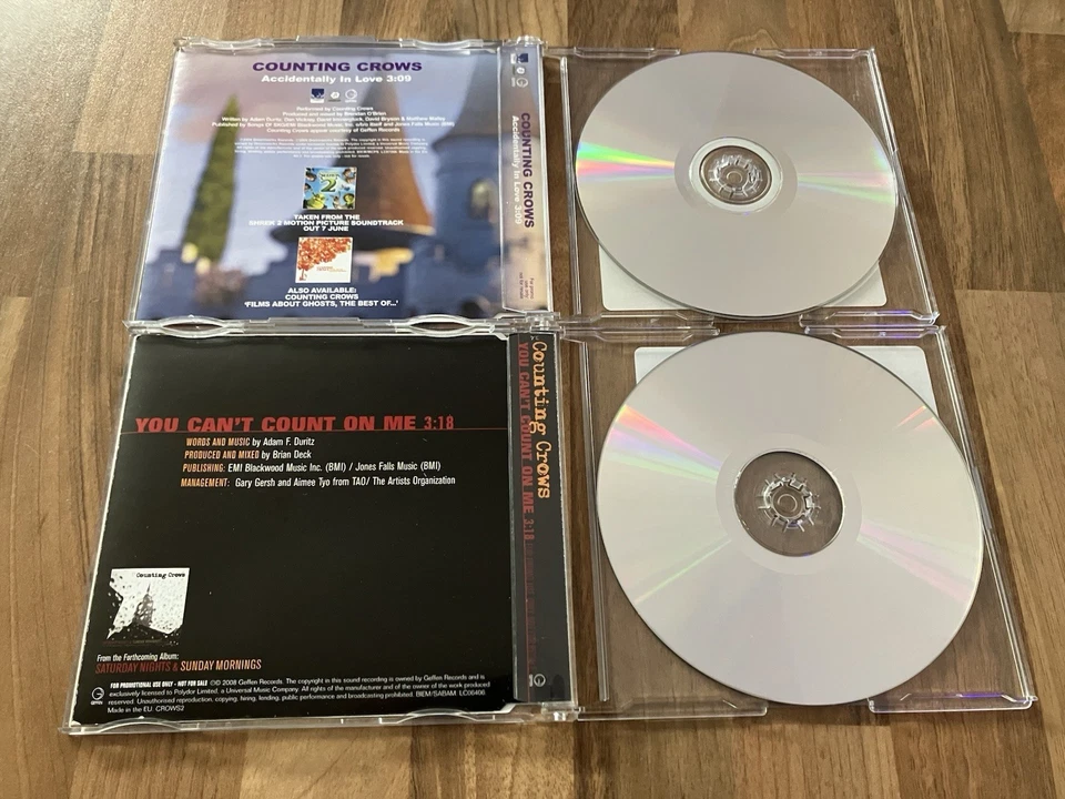 Counting Crows ‎4 promo CD Singles Accidentally In Love American Girls + 2 Shrek - Image 4 of 4