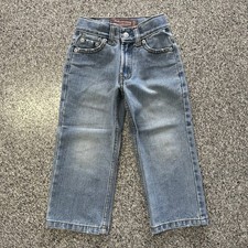 Levis Jeans Boys 4 Slim 569 Loose Straight Light Wash Adjustable 19x15