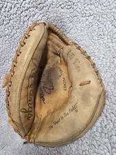 RAWLINGS RCM 45 MIKE PIAZZA CATCHES MITT GLOVE LEATHER BROWN RH Throw Lite Toe