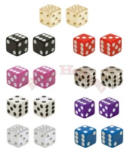 ALTA Dice Bicycle Valve Caps  BMX Lowrider Chopper Cruiser Bike MTB Fixie Colors