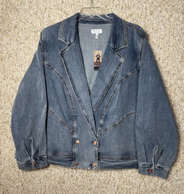 Sofia Jeans by Sofia Vergara size 3X Women's 90s Denim Jacket Stretch
