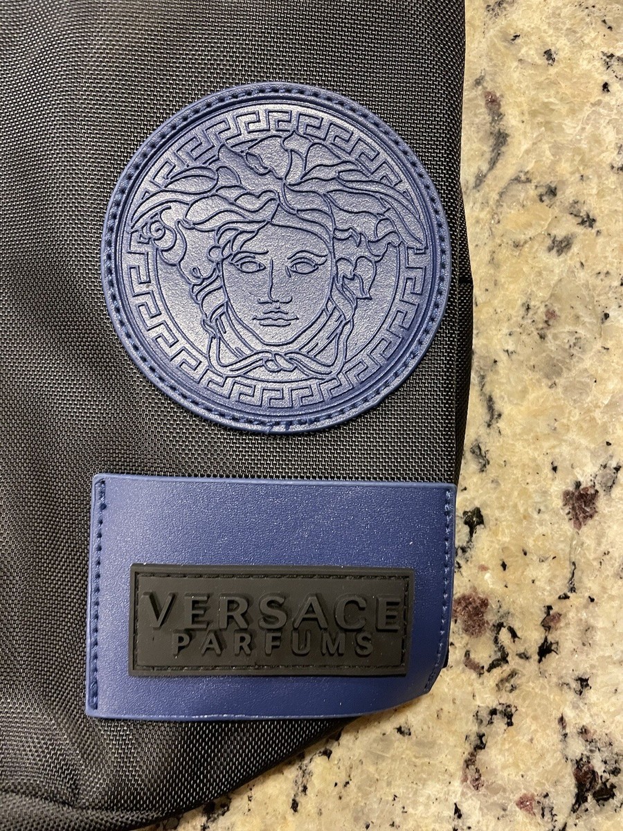 Versace Parfums X-Large Unisex Medusa Blue/Black Rucksack  display picture 1