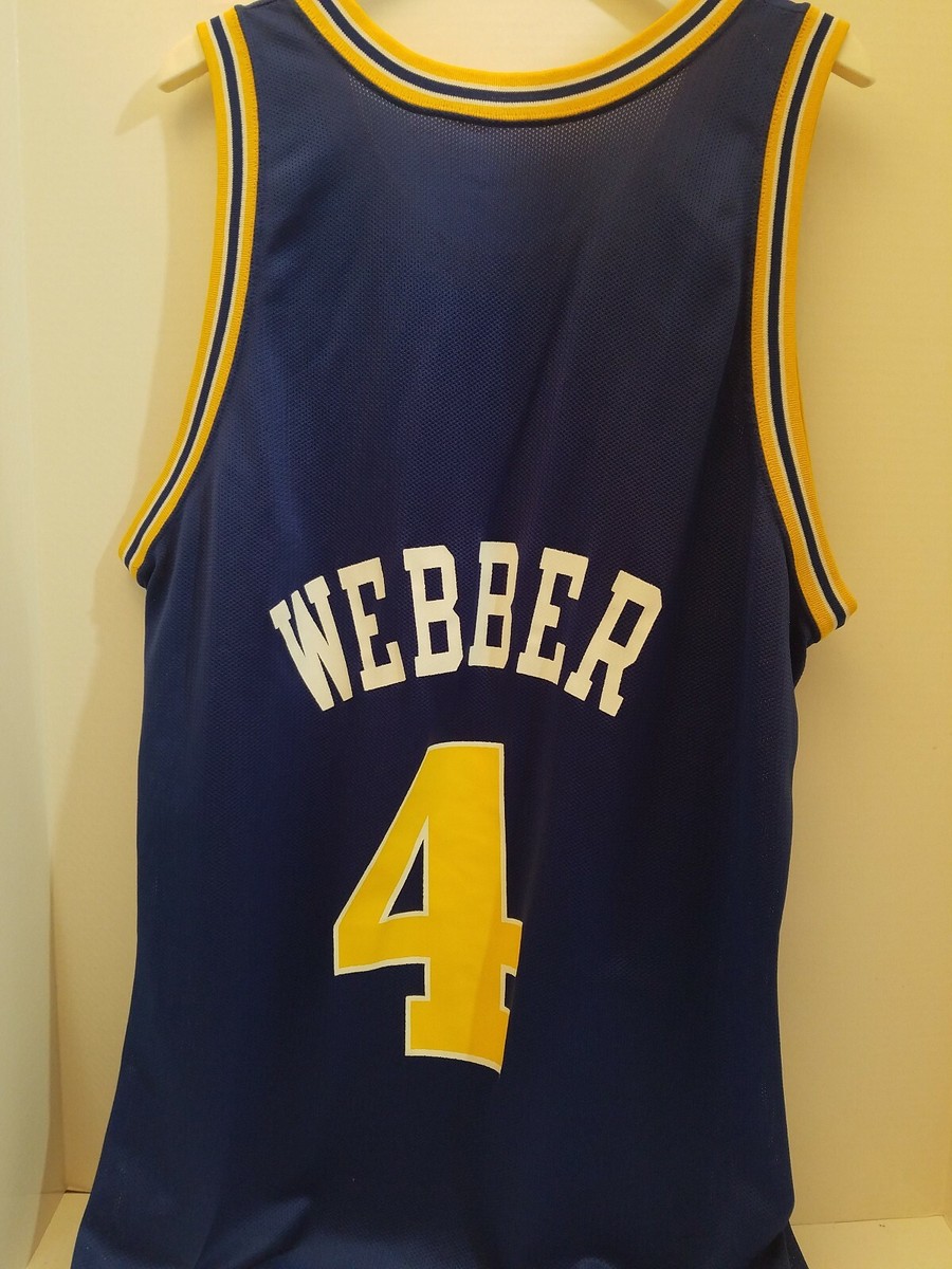 Chris Webber Golden State Warriors CHAMPION Vintage ROOKIE Jersey