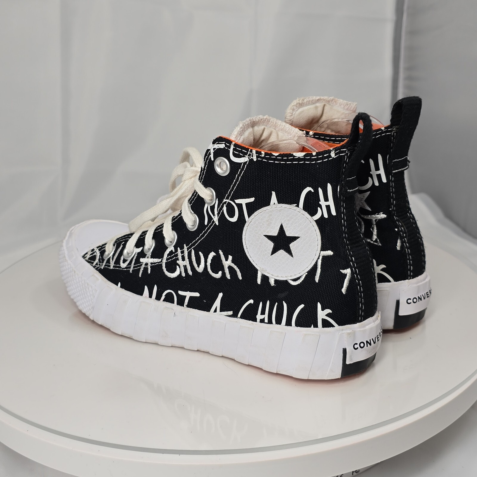 Converse All Star Not a Chuck Unt1t3ld Black Kid Shoes 266514C Size 5/ Women 7 thumbnail 11