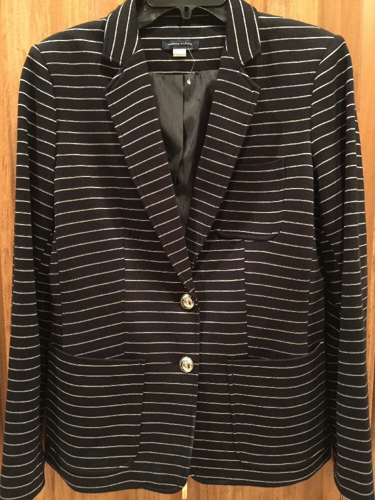 Tommy Hilfiger Womens 2 Button Black 