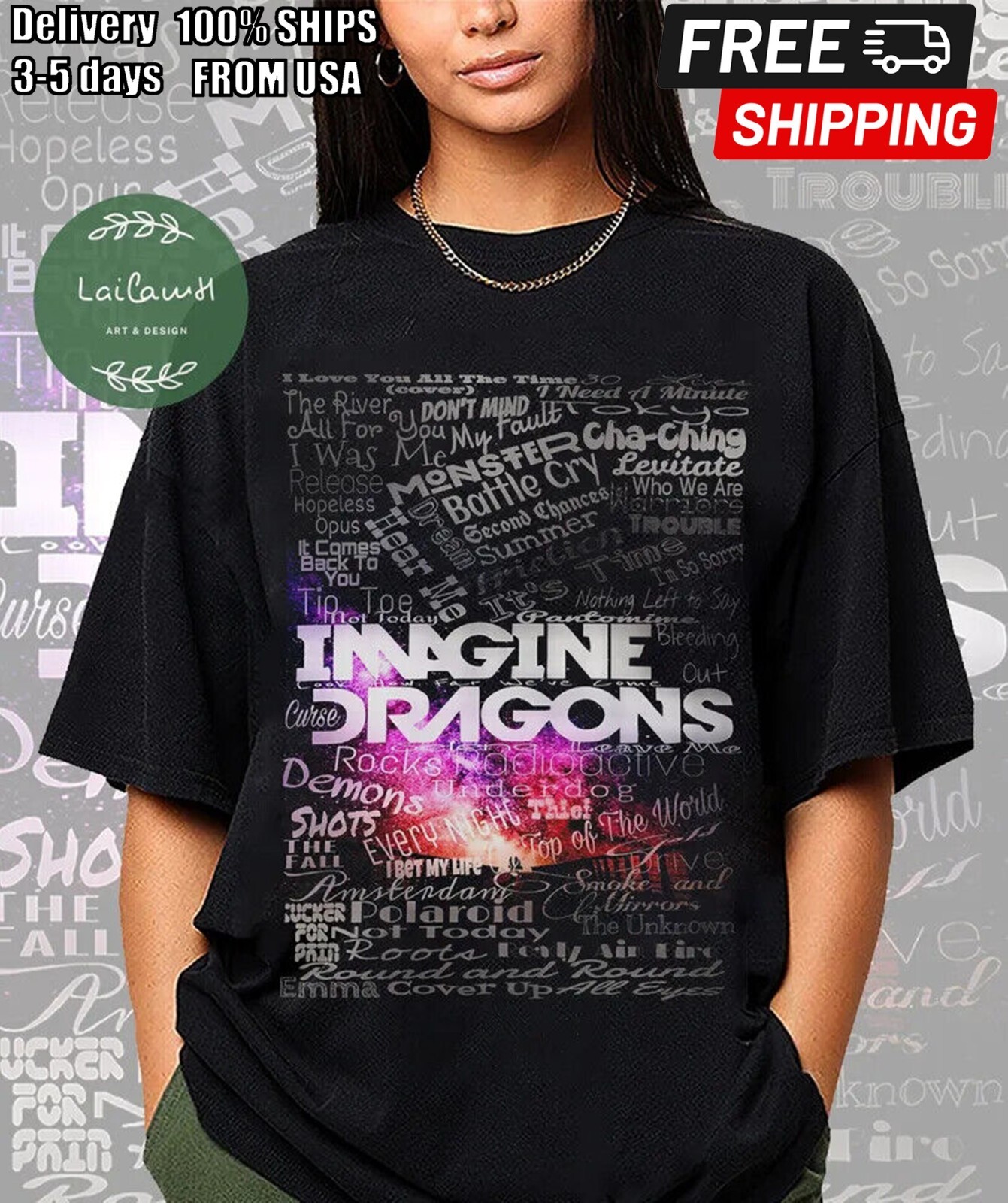 Imagine Dragons songs Shirt, Imagine Dragons Shirt 86002