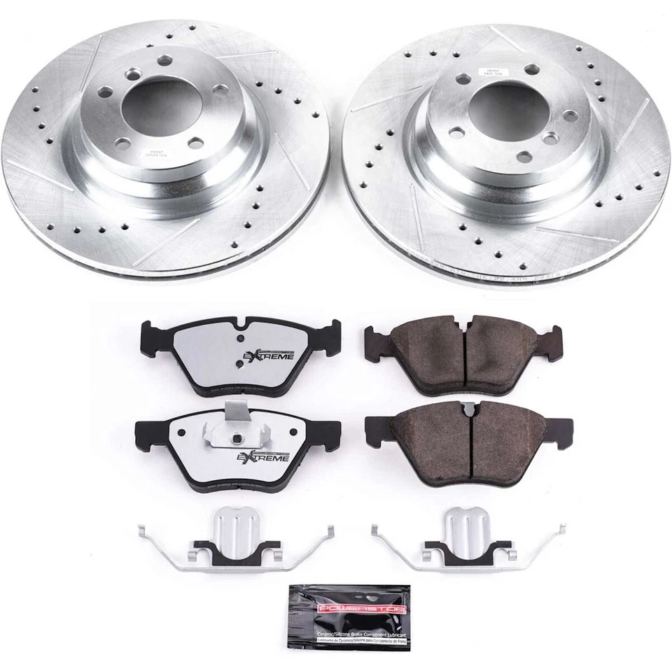 K3077-26 Kits de discos de freno y pastillas Powerstop juego de 2 ruedas delanteras para 330 BMW 330i 06 Foto 3 de 3