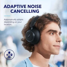 soundcore Space Q45 Adaptive Noise Cancelling 98% Headphones 50H Playtime Hi-Res - Image 4 of 4