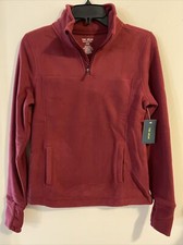 Tek Gear Womens PXS Maroon Colored Half Zip F...