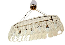 LAMPADARIO VINTAGE GIOGALI ORIGINALE ANNI 70 DESIGNER MANGIAROTTI. 7 LIGHTS