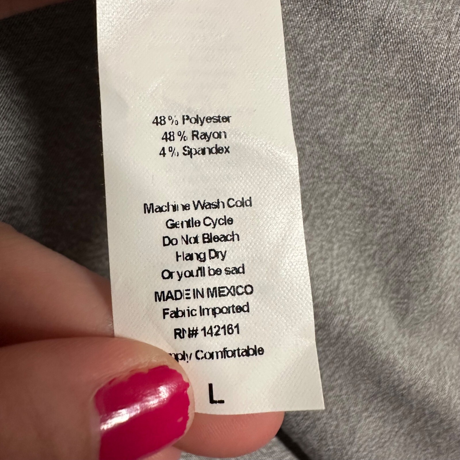 Lularoe Womens Medium Solid Gray Short Sleeve Car… - image 6