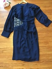 NWT JJ  s House Womens Navy Dark Blue Formal /Special Occasion Dress Size 10