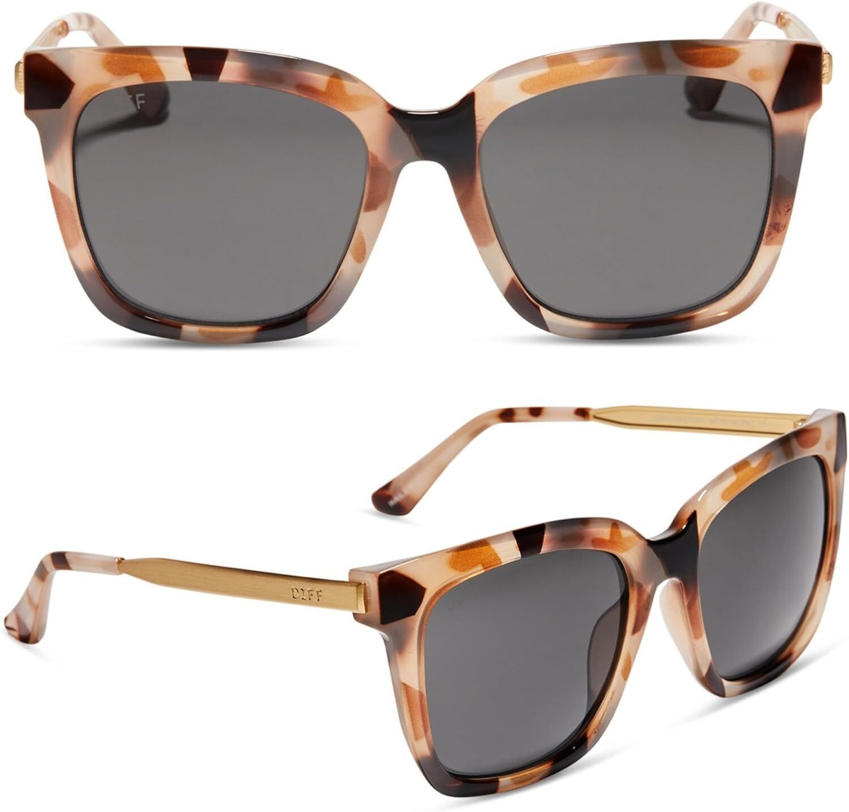 DIFF oversized lightweight square sunglasses for women 