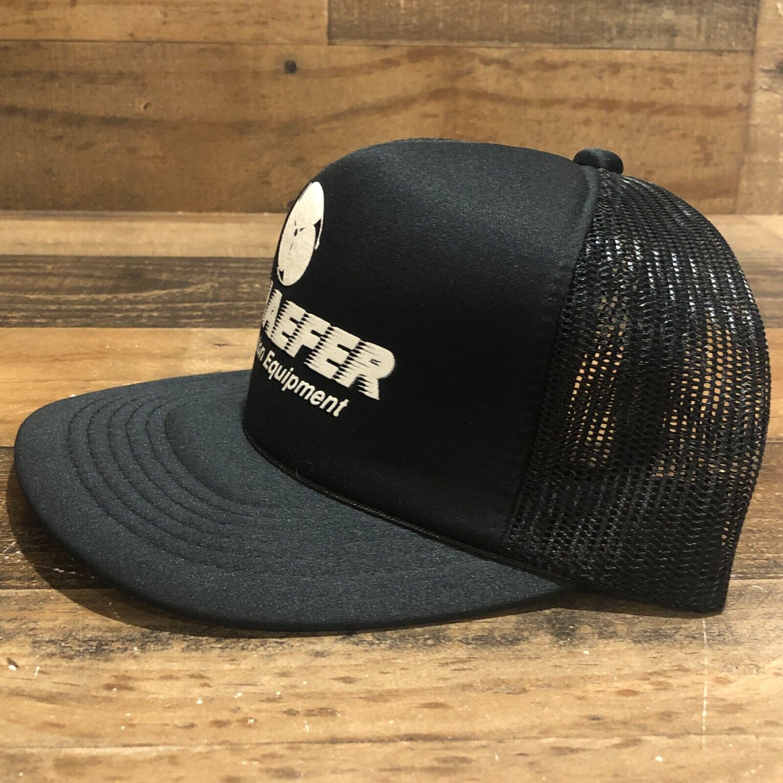 VTG Scharfer Hat Snapback Trucker Cap Mens Black … - image 5