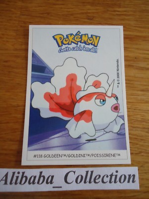 Pokemon Dunkin Boomer Trading Card Sticker 2000 Karten # 118 GOLDINI POISSIRENE