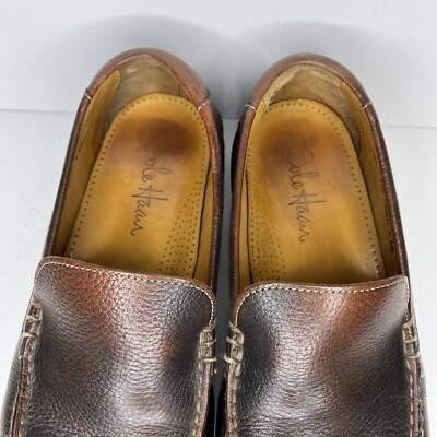Colehann Mens loafers with Nike insole size 8.5 like new Cole Haan Slip On Loafers Mens US 8.5 M Brown Leather  main image 3