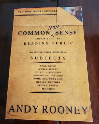 Common Nonsense by Andy Rooney (2003, Trade Paperback)