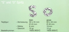 Kalmeijer Gebäckformwalze KGM „S“ und „O“ Spritz gross 1600-900 Neu