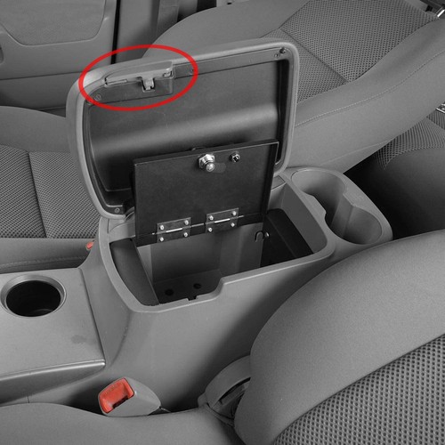 For Toyota Tacoma 2005-2012 Gray Arm Rest Center Console Lid Latch Switch Clip - Picture 5 of 12