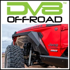 DV8 Offroad FDJL-01 Front & Rear Armor Fender Flares fit 18-24 Jeep Wrangler JL