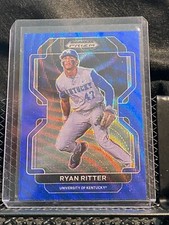Ryan Ritter 2022 Prizm Draft Blue Wave - #116  Kentucky / Rockies