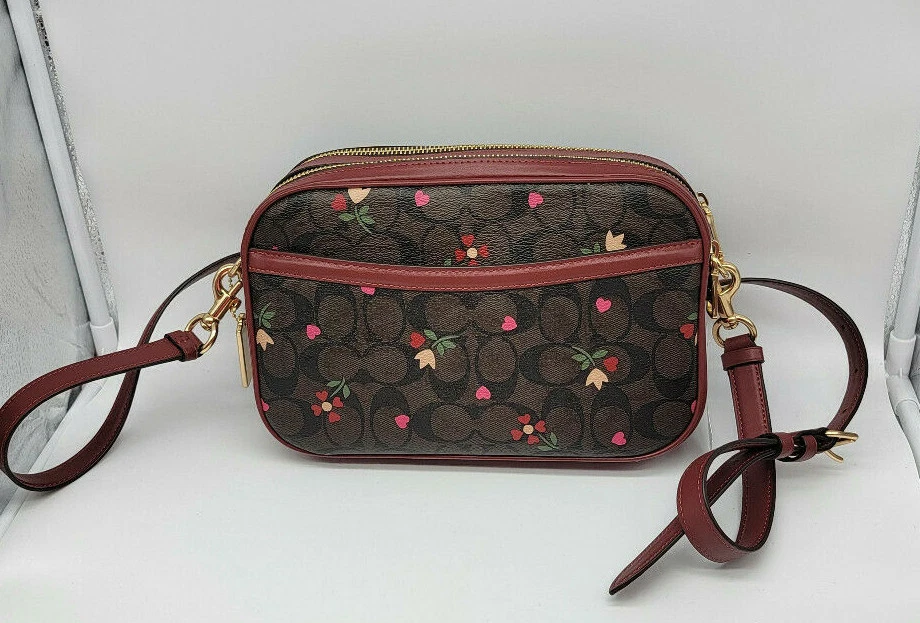 COACH Jes Crossbody Bag With Heart Floral Print