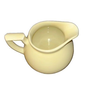 Lipton Tea Creamer Light Yellow Ceramic Glazed