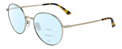Calvin Klein CK21127S Unisex Multi-Focus Blue Light Glasses Gold & Tortoise 54mm
