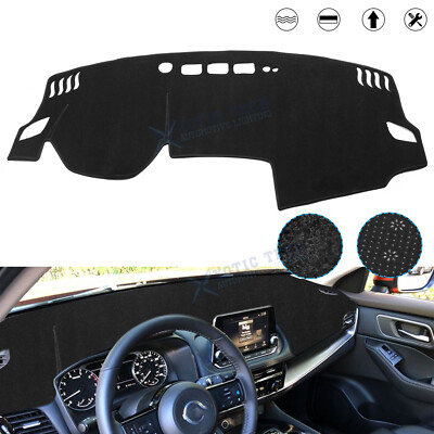 Interior Dash Cover Dashboard Mat Non-Slip Poly Carpet For Nissan Rogue 2021-26