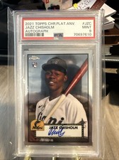 2021 Topps Chrome Platinum Anniversary - Autographs #PA-J Jazz Chisholm (AU, RC)