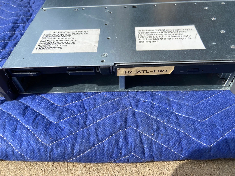 HP ProLiant 6i DL360 G4 Xeon 3.6GHz 2GB RAM DVD-ROM 1.44" Drive NO HD - Image 2 of 4
