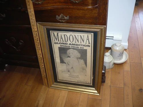 Madonna Blond Ambition Tour original concert poster mea 1990s vintage concert t-shirt, vintage, single stitch, B+ condition