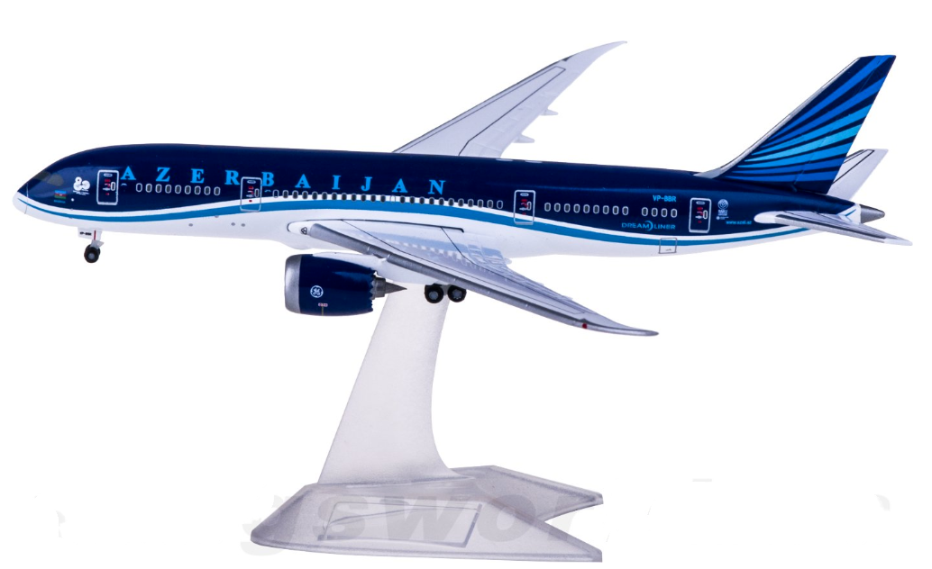 1:500 Herpa AZERBAIJAN BOEING 787-8 Passenger Airplane Diecast