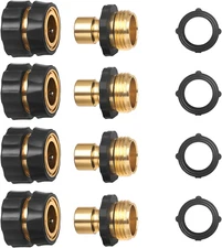 Garden Hose Quick Connect Fittings Coupler, Metal Hose Fitting Quick Connector 3
