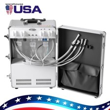 Portable Dental Mobile Delivery Unit Air Compressor Suction System Rolling Case