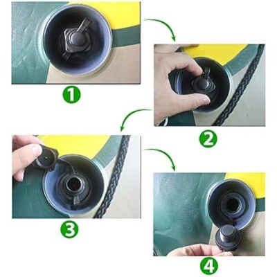 2 Valvole A Vite Gonfiabili Per Gommoni E Materassi - Antiperso, Anticorrosione, Facili Da Installare - Foto 7